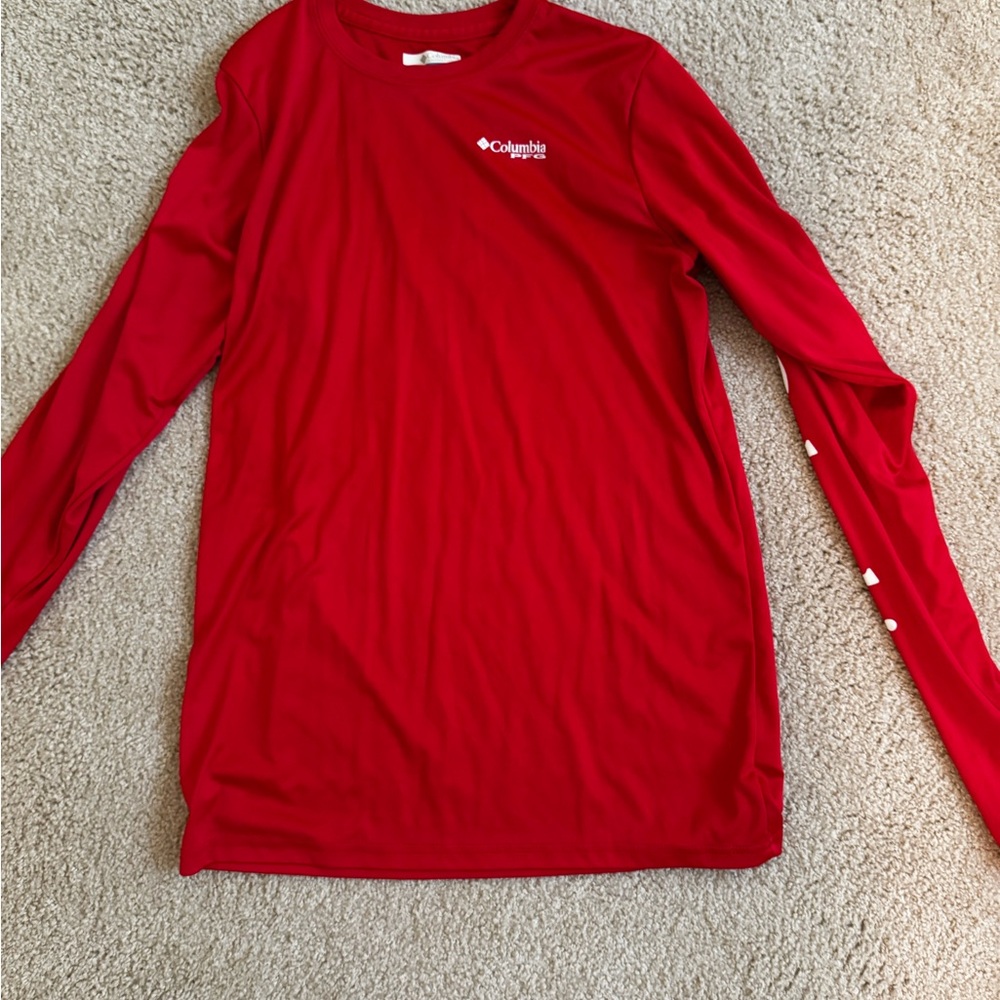 Columbia Kids Red Swim Rashguard